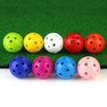 Premium 50PCS Hollow Plastic Golf Practice Balls 41mm - Random Colours