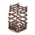 Premium Rabbit Hay Feeder Rack with Apple Wood Chew Frame