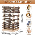 Premium Rabbit Hay Feeder Rack with Apple Wood Chew Frame