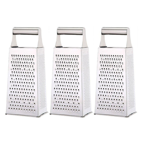 3pcs Stainless Steel Vegetable Shredder Set, Ergonomic Handle, Compact Size 9cm x 7.5cm x 21cm - SuperSaverAU - view 2