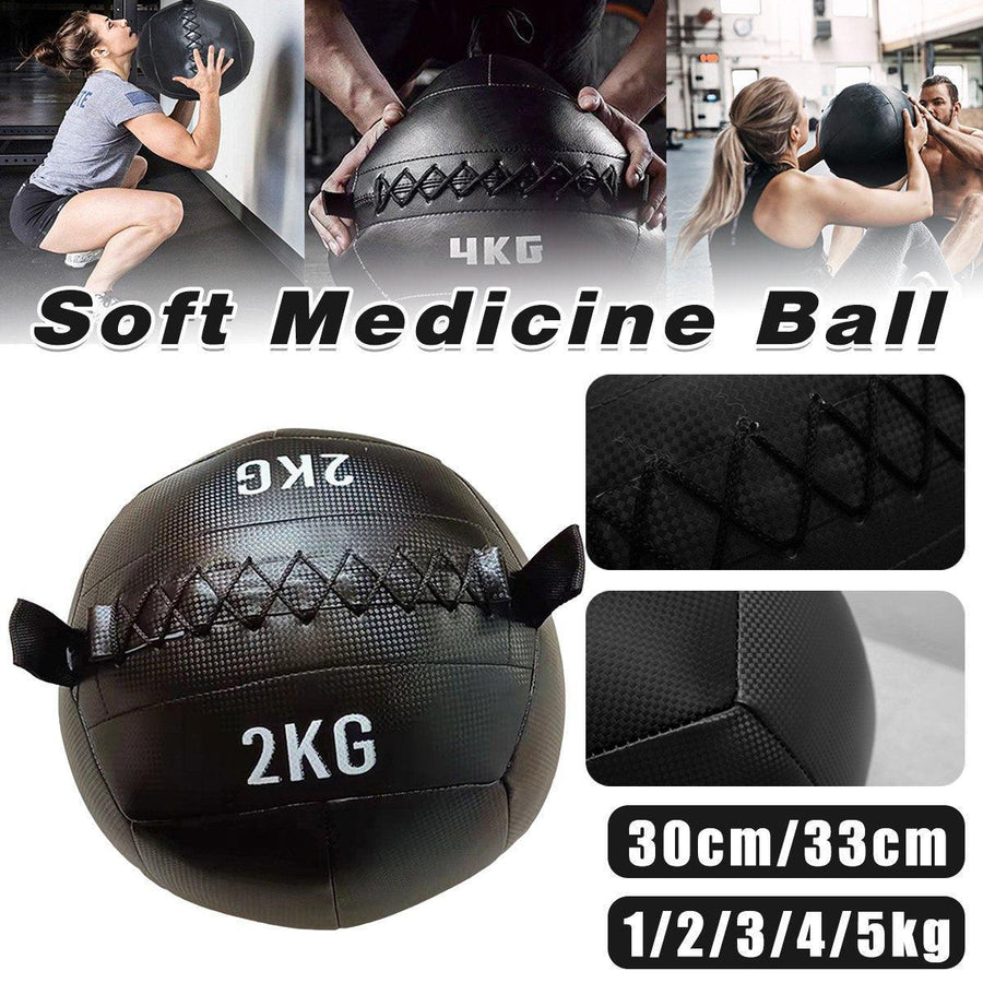 Premium PU Non-Elastic Soft Medicine Wall Ball for Balance Training - 2kg
