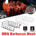 Premium Stainless Steel Rib Grill Rack – Black BBQ Rack