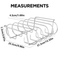 Premium Stainless Steel Rib Grill Rack – Black BBQ Rack