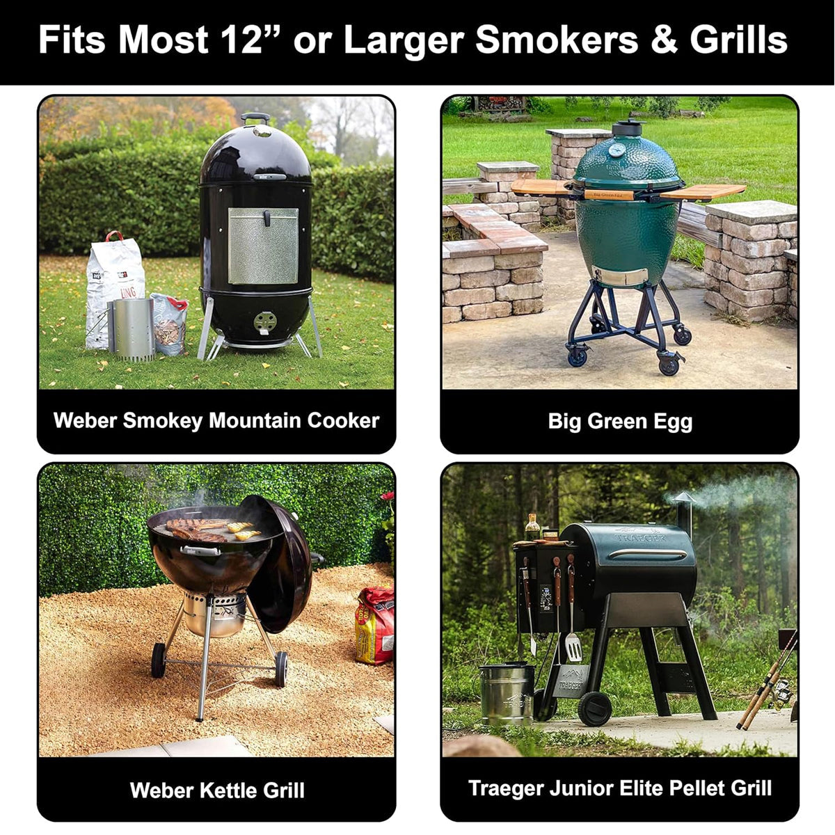 Premium Stainless Steel Rib Grill Rack – Black BBQ Rack