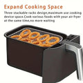 3-Piece Air Fryer Grill Rack Set - Multi Layer Stainless Steel Round - SuperSaverAU - view 5