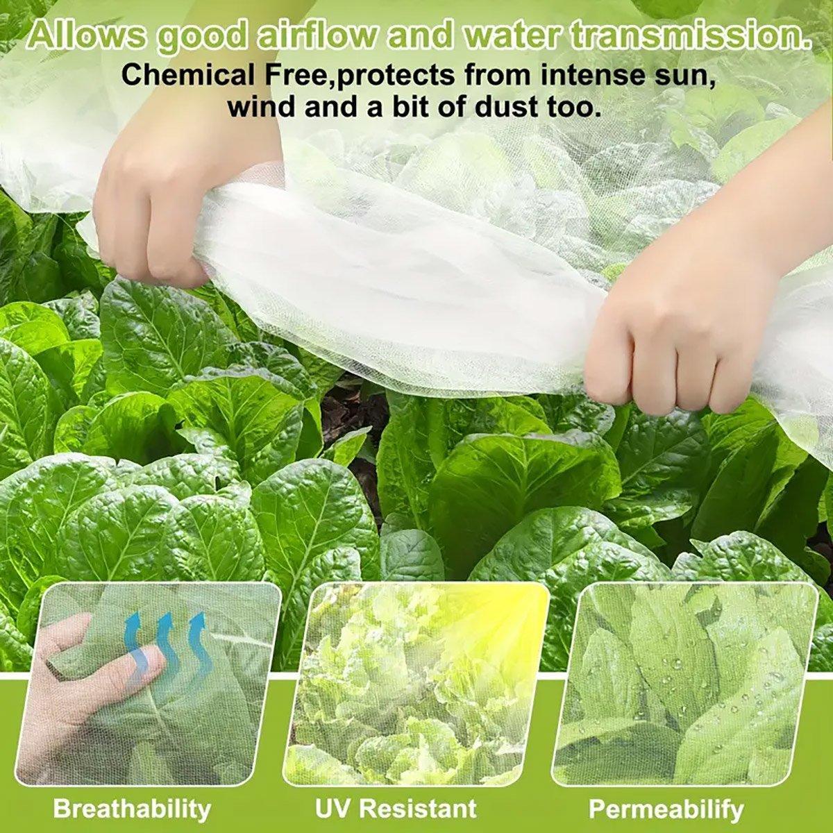 Premium Insect-Proof Greenhouse Net – White 2.5 x 5m
