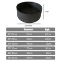 Felt Planting Bags - Round Vegetable Garden Grow Bags - Black - 30*20cm - Eco-Friendly - SuperSaverAU - view 4