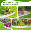 Premium Plastic Garden Edging Fence Panels – Green 20 Pack