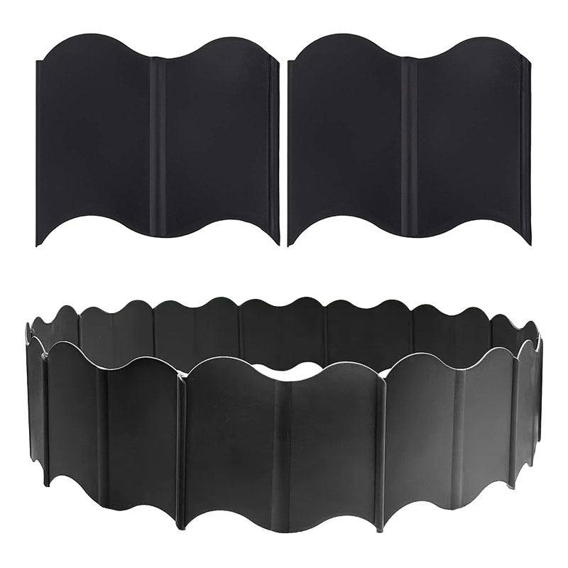 Premium Plastic Garden Edging Fence Panels – White 20 Pack