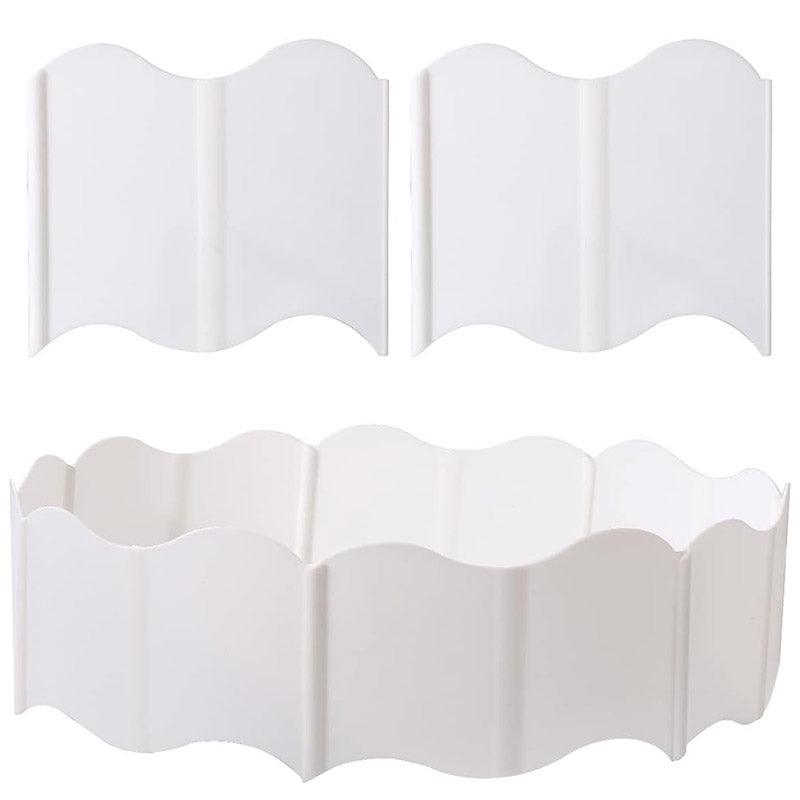 Premium Plastic Garden Edging Fence Panels – White 20 Pack