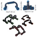 Premium Green H-Shaped Push-Up Bars with Foam Grips