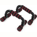 Premium Red H-Shaped Push-Up Bars with Foam Grips