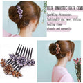 Premium 8 Pack Rhinestone Non-Slip Hair Combs Wedding Party Hair Accessories
