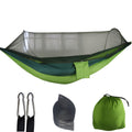Camping Hammock Tent Set Double Outdoor Hanging Bed With Mosquito Net For Travel - Green - SuperSaverAU - view 5