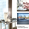Premium Black Cat Window Hammock with Suction Cups - 55 x 35cm