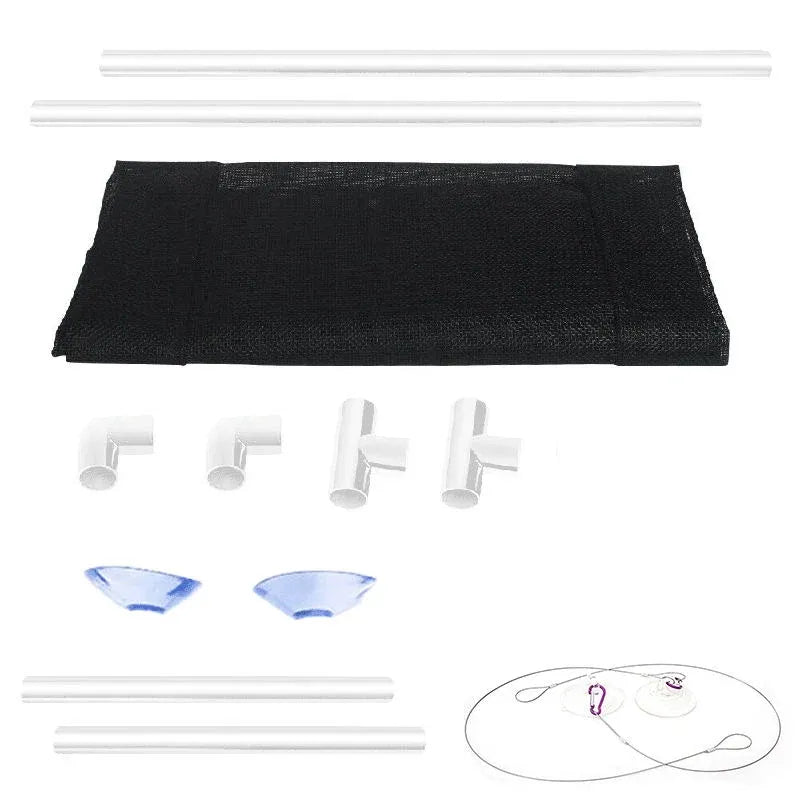 Premium Black Cat Window Hammock with Suction Cups - 55 x 35cm