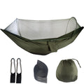 Premium Double Camping Hammock Tent – Army Green with Mosquito Net