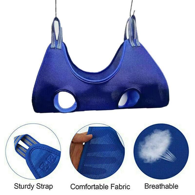 Premium Pet Grooming Hammock Restraint Bag - Black L