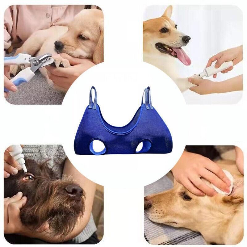 Premium Pet Grooming Hammock Restraint Bag - Black L
