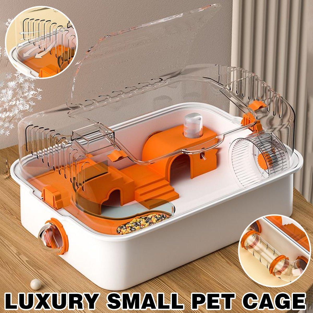Pipe Hamster Cage Acrylic Tunnel Cage 48cm x 35cm x 25cm, Bite-Proof, Luxury Habitat