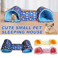 Small Pet Nest House Cotton Tunnel for Hamsters - 54cm, Pink, Cozy & Durable - SuperSaverAU - view 1