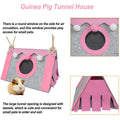 Premium Blue Foldable Felt Hamster Tent Small Pet Hideaway