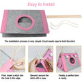 Premium Green Foldable Felt Hamster Tent Small Pet Hideaway