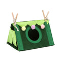 Premium Pink Foldable Felt Hamster Tent Small Pet Hideaway