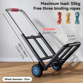 Premium Folding Stair Climbing Hand Trolley with Tri-Wheels - 100kg