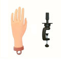 Premium Manicure Practice Hand with Flexible Fingers and Desktop Holder for Nail Training