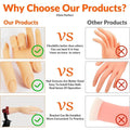 Premium Manicure Practice Hand with Flexible Fingers and Desktop Holder for Nail Training