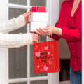 30x Valentines Day Love-Themed Tote Bag Elegant Kraft Paper Handbag Lightweight - Y171 - SuperSaverAU - view 3