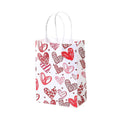 30x Valentines Day Love-Themed Tote Bag Elegant Kraft Paper Handbag Lightweight - Y171 - SuperSaverAU - view 5