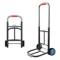 Premium Folding Flat Ground Hand Trolley with Solid Rubber Wheels - 55kg