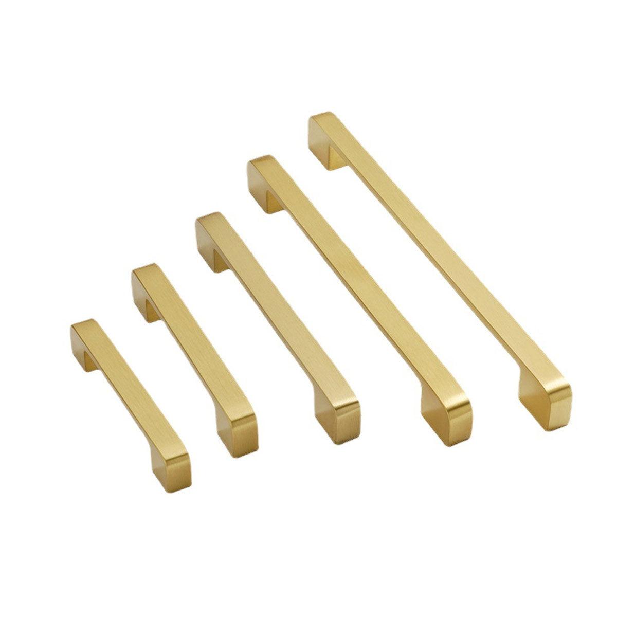 Modern Copper Gold Door Handle - 160mm, Elegant Design, Easy Installation - SuperSaverAU - view 2