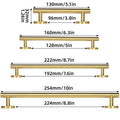 European Style Cabinet Handles Drawer Pull Knob 4 Sizes for Wardrobe Door - 128mm - SuperSaverAU - view 2