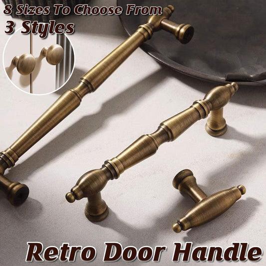 8 Sizes Vintage Cabinet Door Drawer Pull Handle Wardrobe Shoe Cupboard Knob - Double Hole- Hole Spacing 192mm