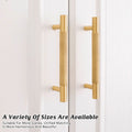 Premium Gold Knurled Copper Cabinet Handle – 224mm