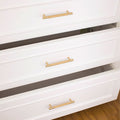 Premium Gold Knurled Copper Cabinet Handle – 224mm