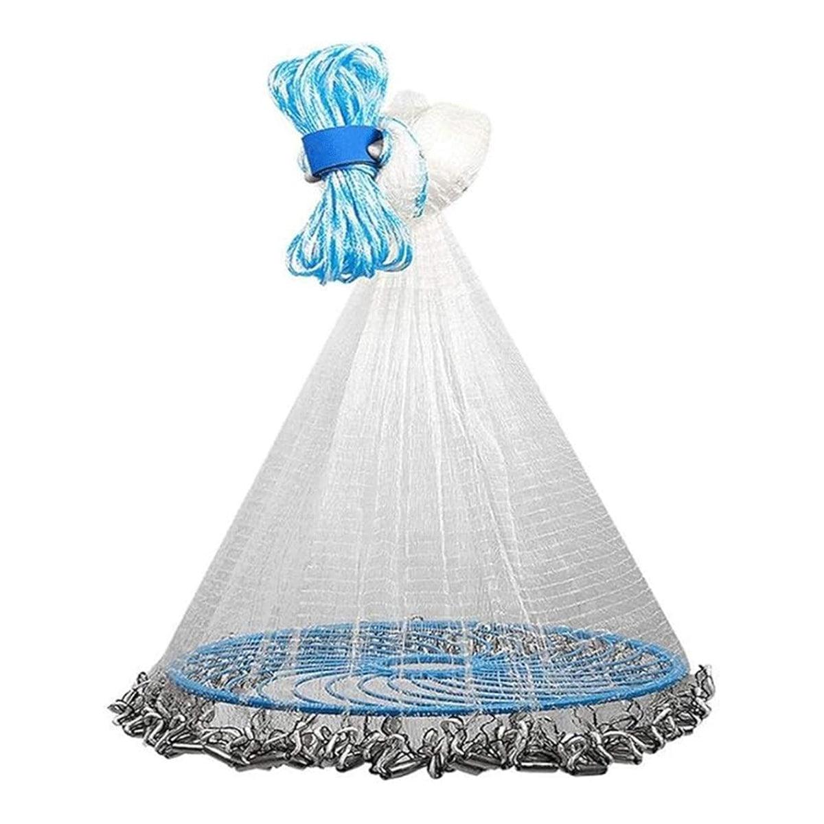 Frisbee Hand Casting Fishing Net Easy Throw Bait Net Swinging Tackle Gear - 480cm