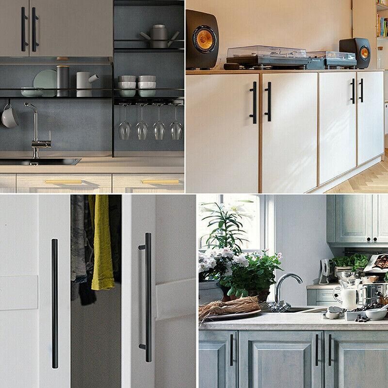 Premium Stainless Steel T Bar Cabinet Handles – Silver 500mm, 5 Pack