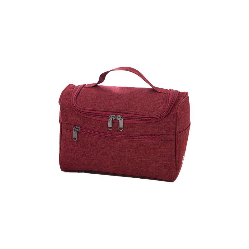 Premium Women's Grey Large Travel Makeup Case Toiletry Organiser 24.5x17.5x13cm
