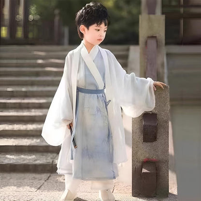 Autumn Hanfu Outfit for Kids - Tang Dynasty Inspired - 140CM