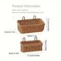 Premium Wall-Mounted Rattan Style Hanging Basket – Small