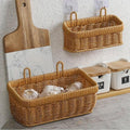 Premium Wall-Mounted Rattan Style Hanging Basket – Small