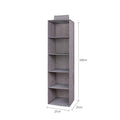 3/4/5 Tier Hanging Closet Organizer Fabric Storage Shelves for Wardrobe and Shoes - 4 Tier - SuperSaverAU - view 3