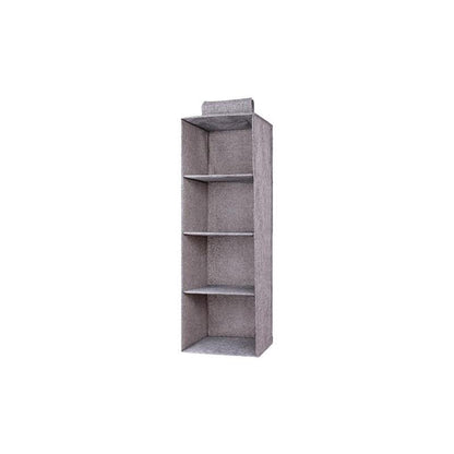 3/4/5 Tier Hanging Closet Organizer Fabric Storage Shelves for Wardrobe and Shoes - 4 Tier