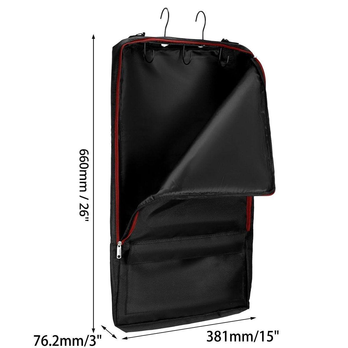Portable Horse Tack Storage Bag - 26" x 15" - Durable, Adjustable Strap, 3 Hooks