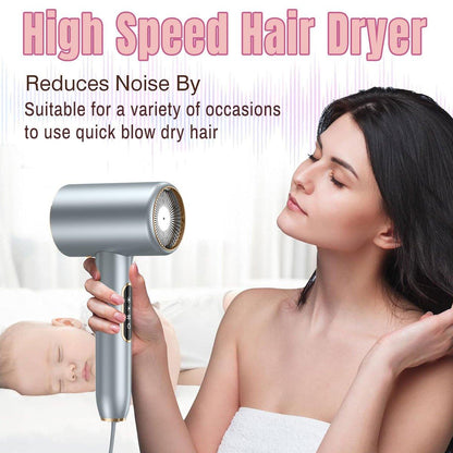 Lightweight Hair Dryer by Premium - Quiet 2400W High Speed