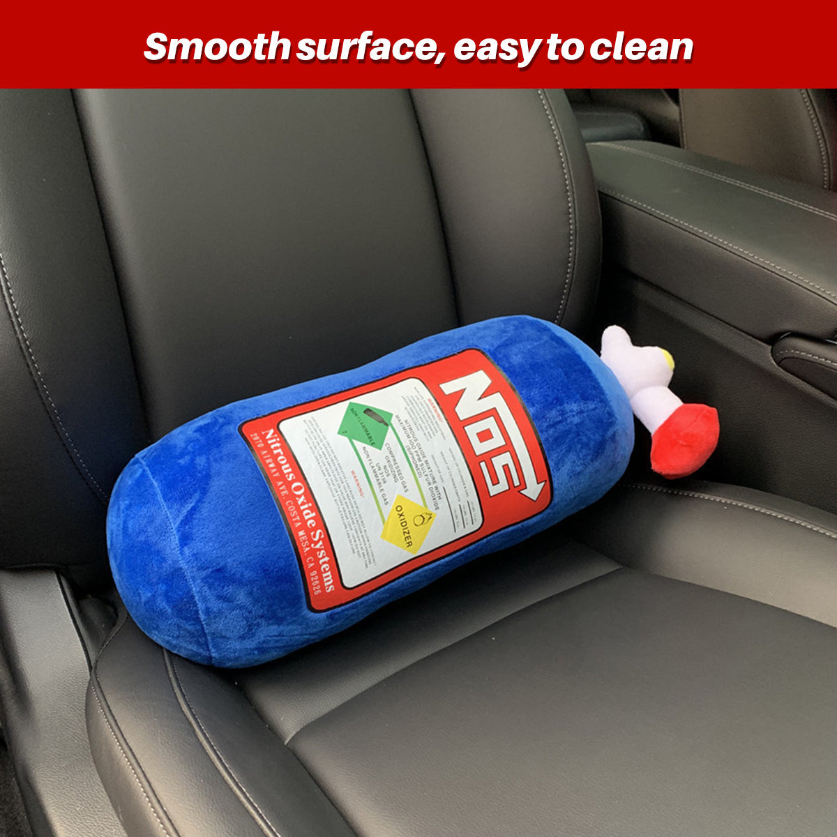 Premium NOS Tank Plush Car Headrest Neck Support Pillow